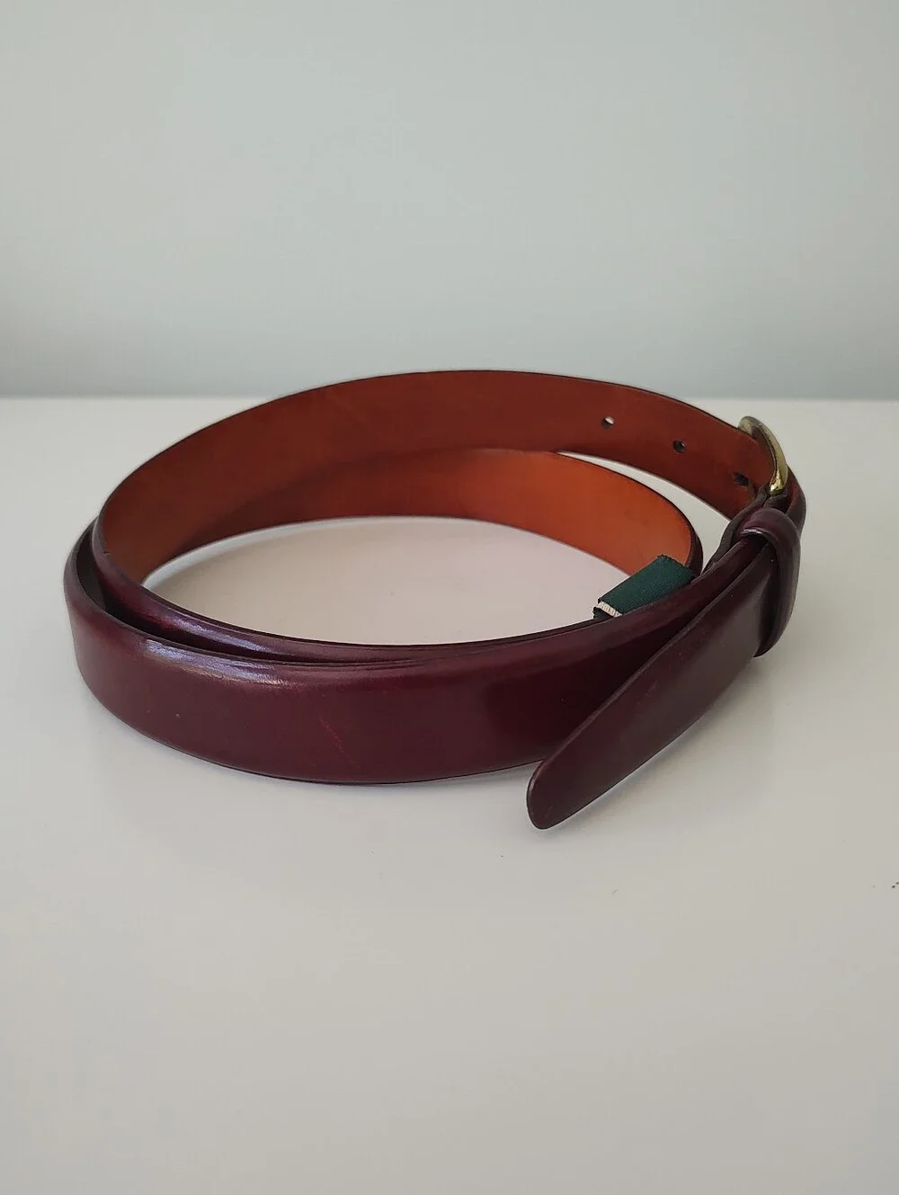 Cole Haan Men's Genuine Leather Belt Reddish Brown 40